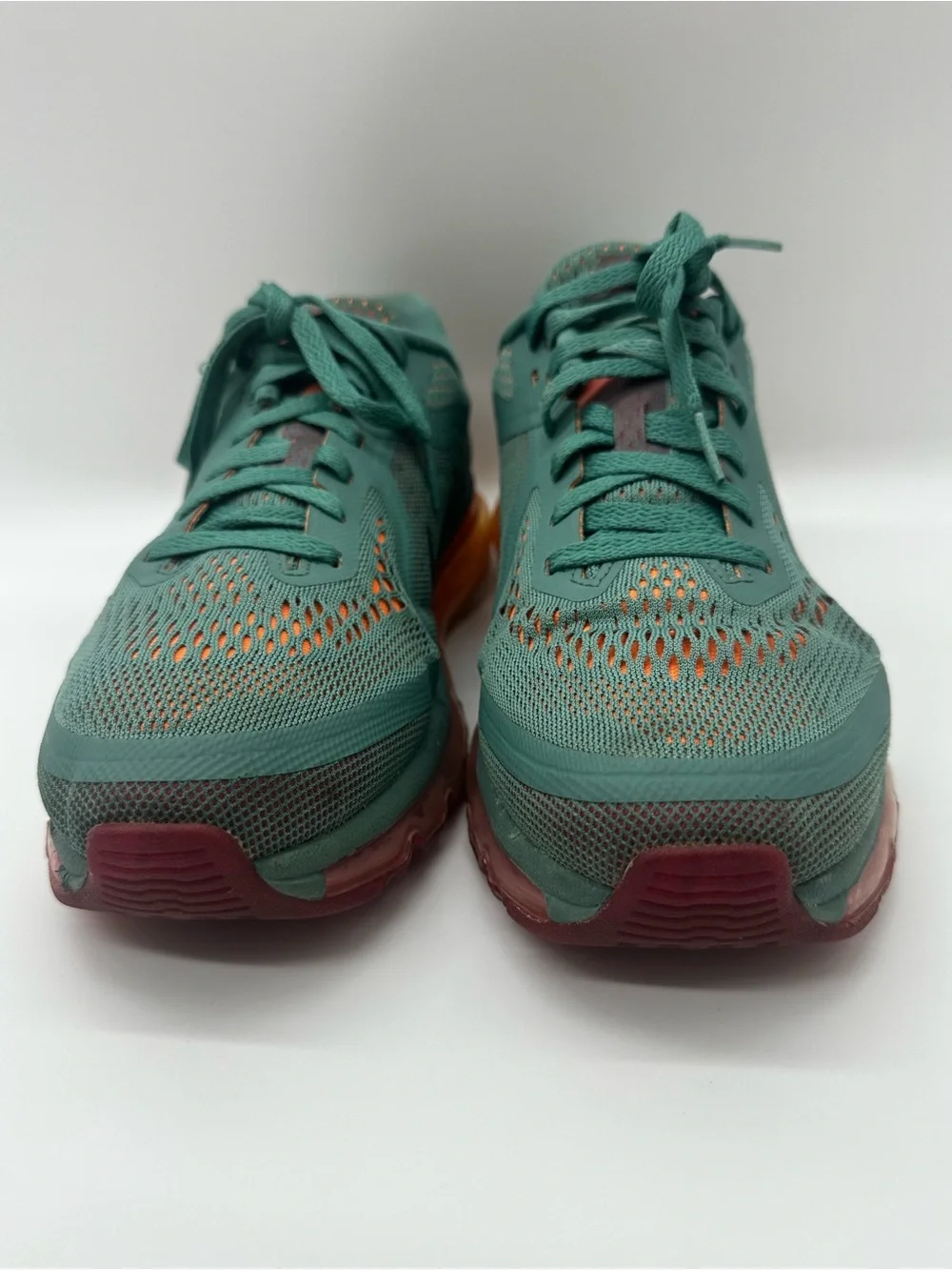 Nike Air Max 2013 Women’s Sneakers US 10 Teal Orange Running Training Shoes